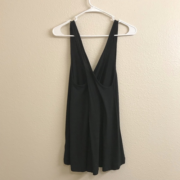 Women’s GAP Modal Rayon Criss Cross Back Tank In Black Size X-Small Petite - Picture 7 of 9